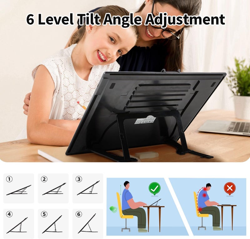 Zocelight Rechargeable A3 Light Pad for Diamond Painting with Padded Case,Light Board with Stand,3 Colors Stepless Dimmable and 6 Levels of Brightness Light Box for tracing,Drawing,Sketching,Animation - Image 3
